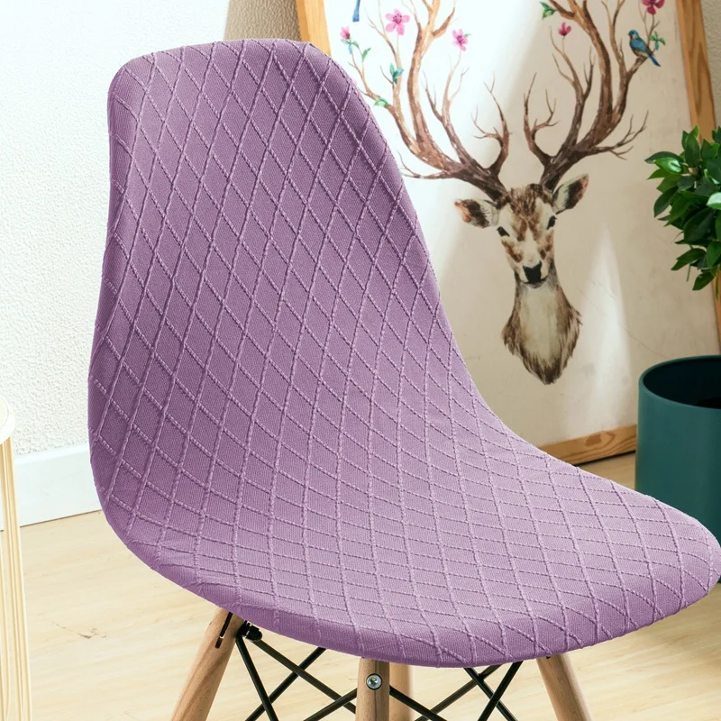 Elastic Chair Cover Modern Diamond Grid Simple Dining Table And Chair Cover Office Chair Cover