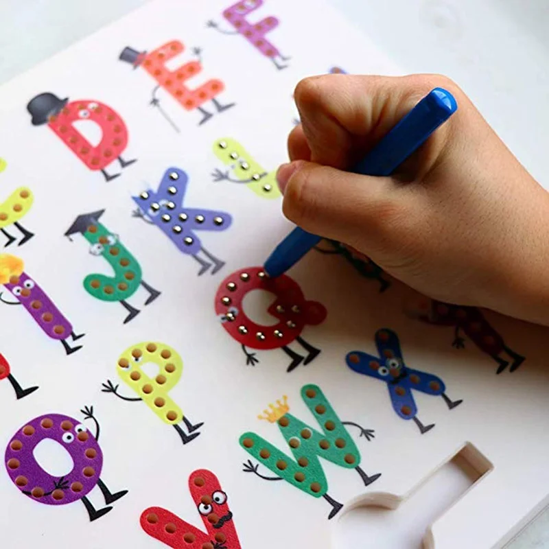 Cartoon Letter Educational Writing Colorful Magnetic Drawing Board