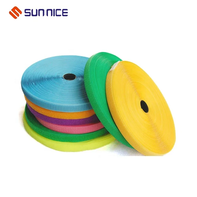 50mm hook and loop sew on custom sizes stretch hook loop fastener tape nylon fabric magic tape hook and loop velcroes