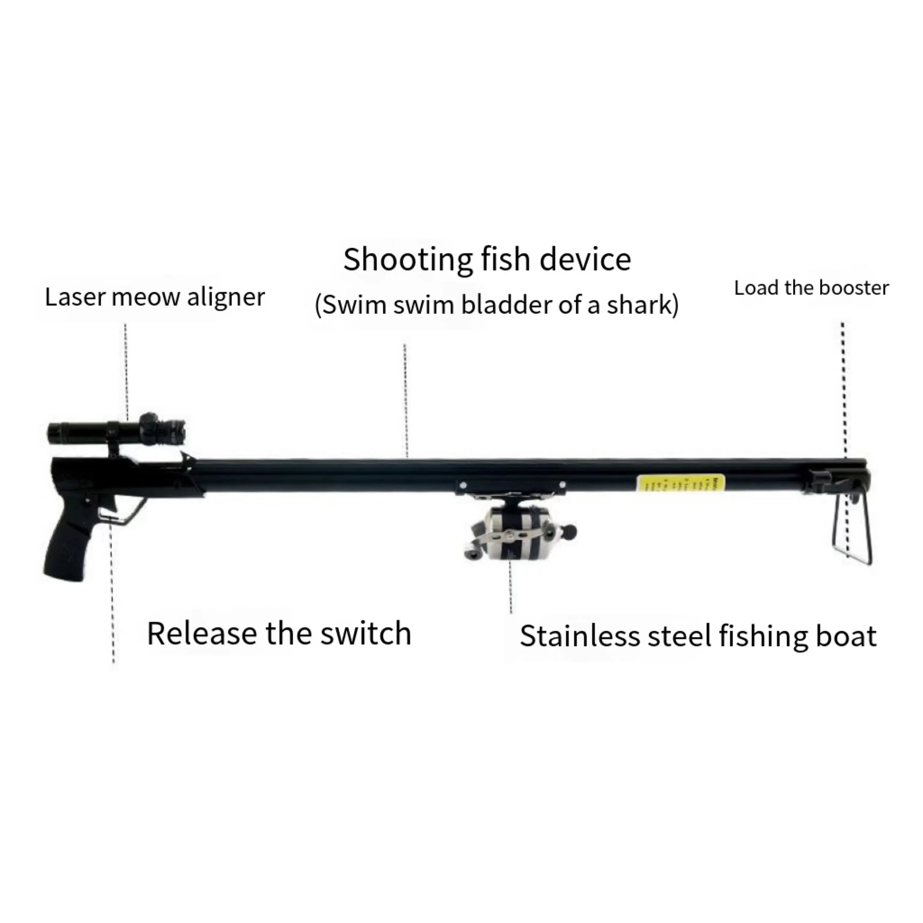 Fish Shooter Fishing Shooting Remote Automatic Fishing Gun Slingshot Set