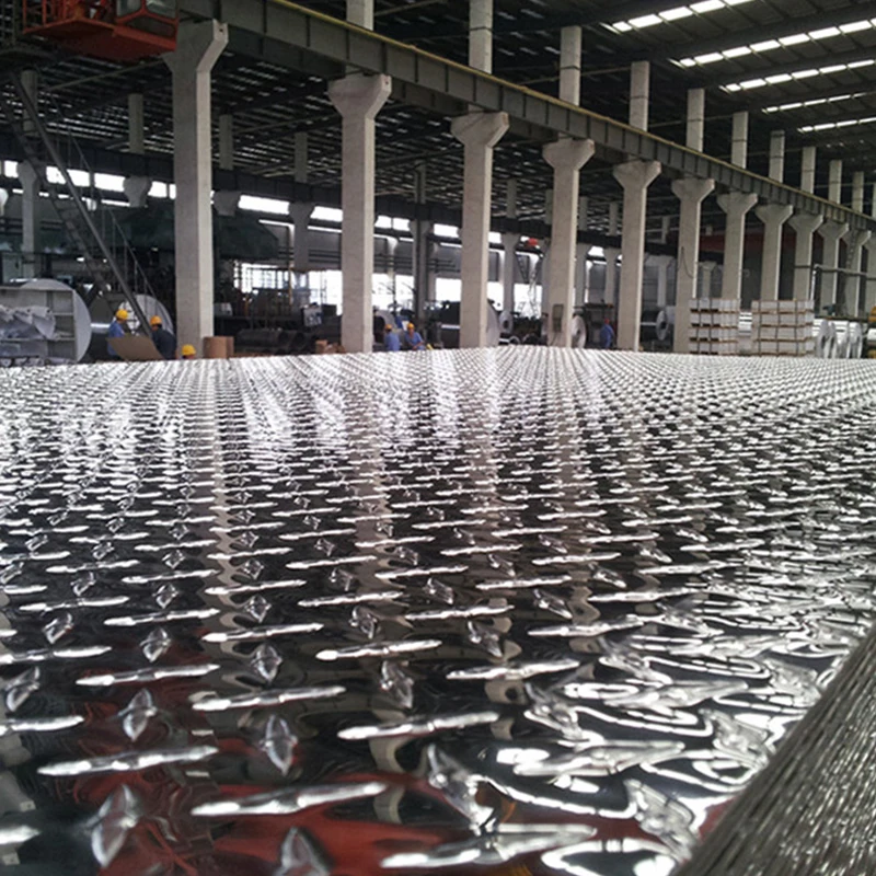 1mm aluminium checker plate with diamond pattern high gloss surface