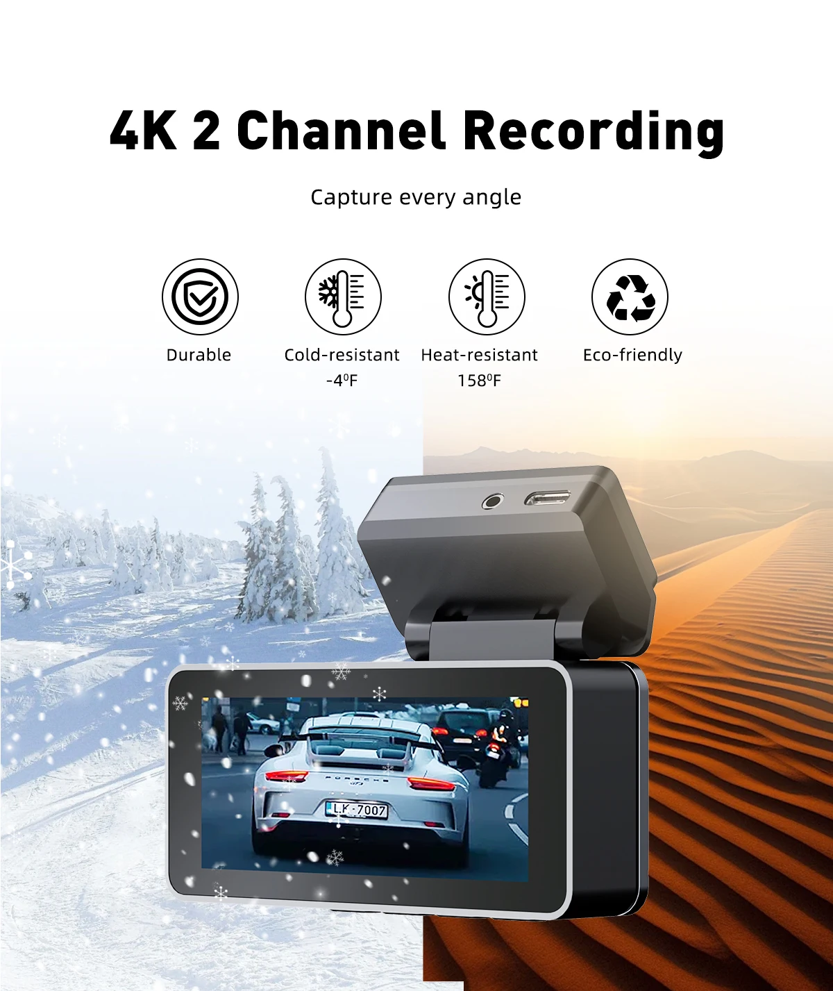 Видеорегистратор 4K Wi-Fi