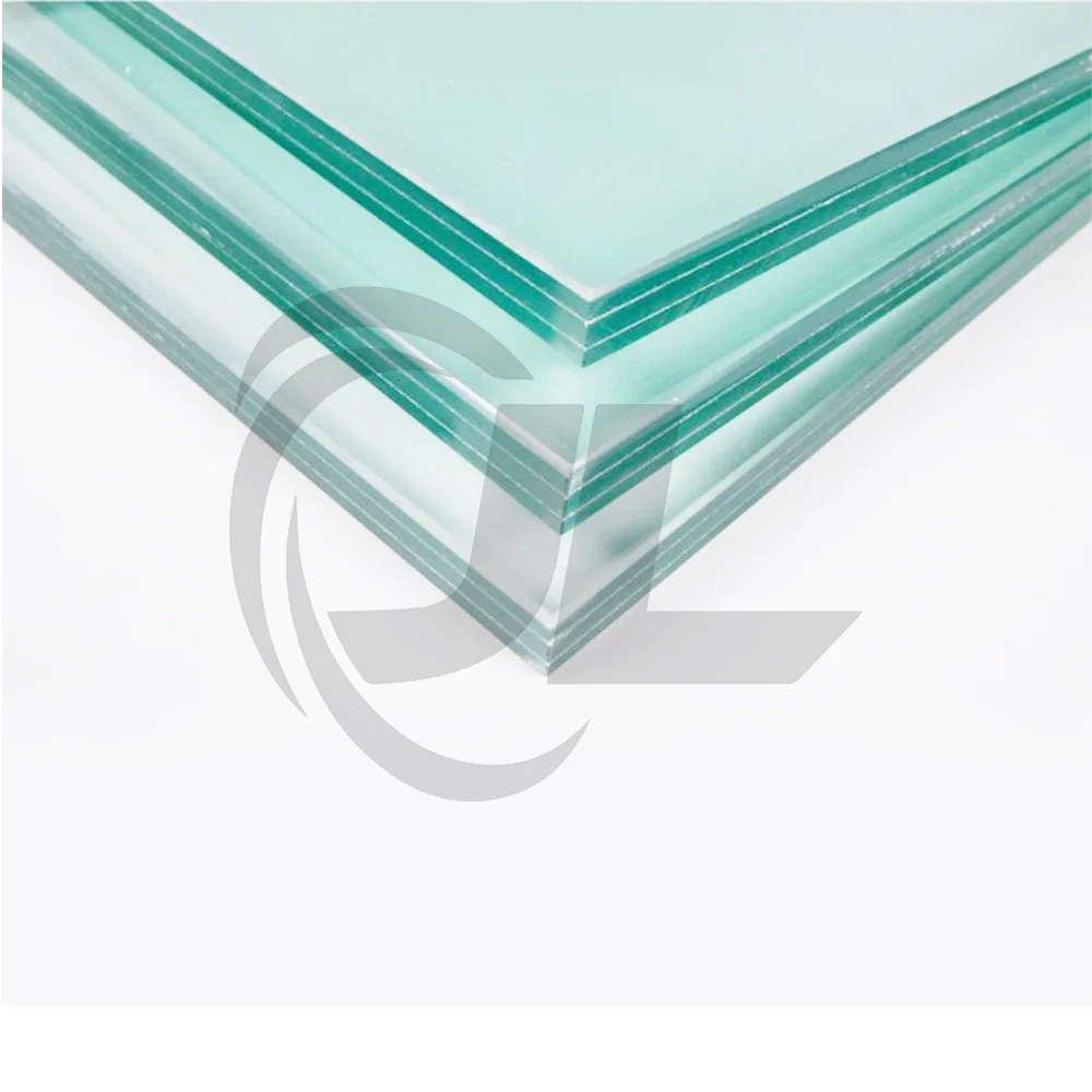 double layer toughened laminated glass for interior partition doors
