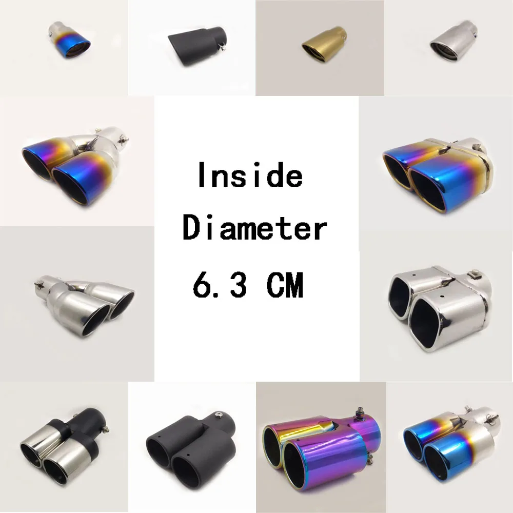 
For Toyota Honda Hyundai Jeep BMW Suzuki Ford Mitsubishi Volkswagen Nissan Peugeot Kia Car End Pipe Exhaust Exterior Outlet 