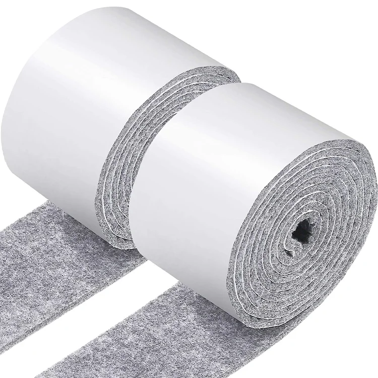 
Self Adhesive Felt Tape Polyester Felt Strip Roll 118 x 1.97 x 0.12 Inch Felt Adhesive Strip Tape for Furniture and Hard Surface 