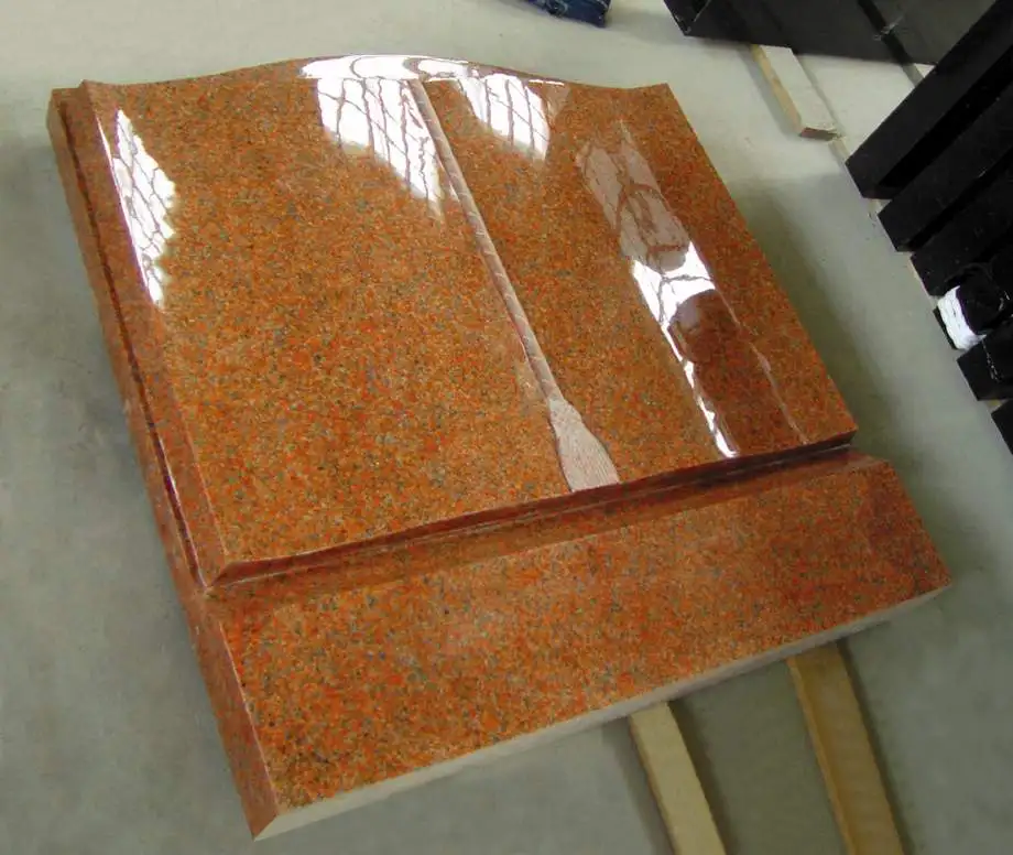 Factory directly supply Opening marble book design headstone