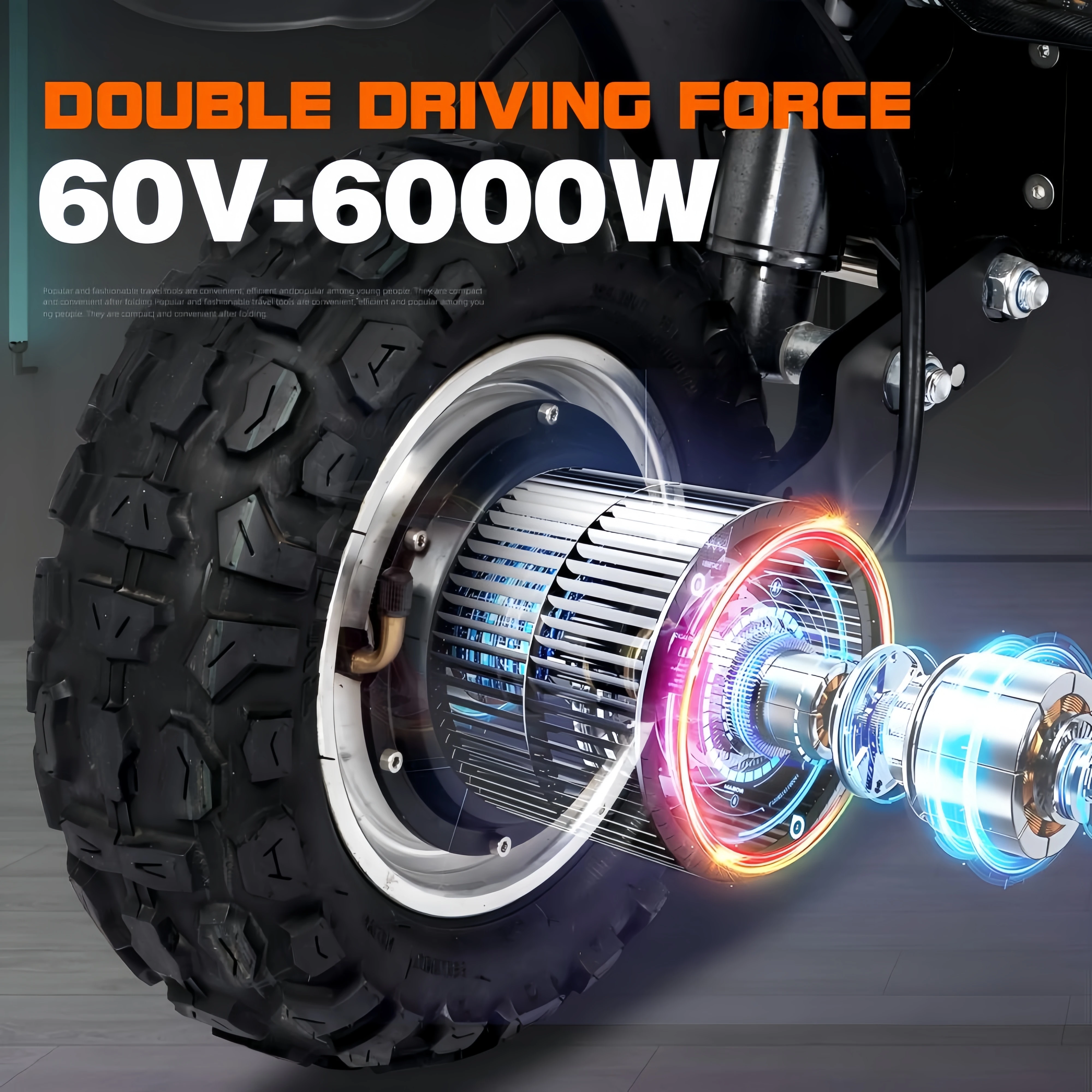 USA Canada Hot Sale 60V 6000w Folding Adult Electric Scooter with Seat