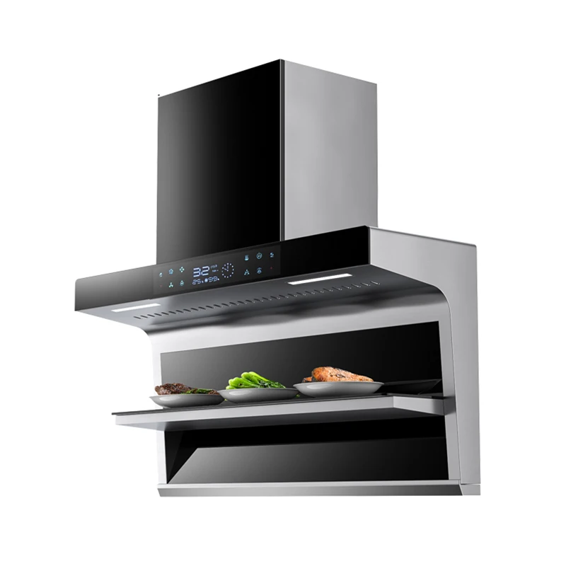 7-shape 900mm range hood  smart smoke extractor hood cooker chimney exhaust range hood  for kitchen