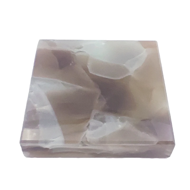 Customized Commercial Decoration Artificial Marble Stone Emerald Glass Block Jade Lacquered Floor Wall Glass for Hotel Project