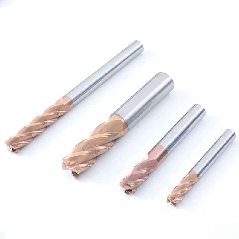 4 Flute D6 D8 D10 Hrc55 Solid Tungsten Carbide EndMill Corner Rounding End Mill