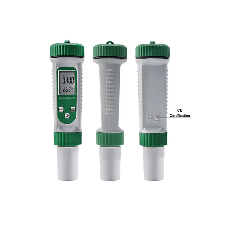 6 in 1 Multifunctional PH/EC/TDS/SALT/S.G/TEMP Water Meter high accuracy ph meter tds ec tester