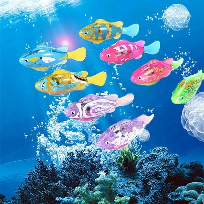 
Eco-Friendly Plastic Led Light Fish Toy Electronic Fish With LED Light For Cat And Dog 