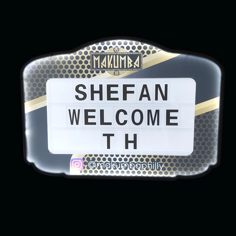 min message board for night clubs club led acrylic