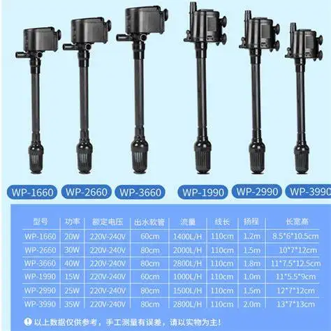 220V EU plug WP-1990 SOBO Многофункциональный погружной насос для аквариума