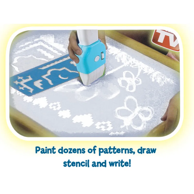 Doodle Pen Drawing Fluorescent Electric Brush Set Luminous Pattern Painter Magic Writing Board Painting Toys