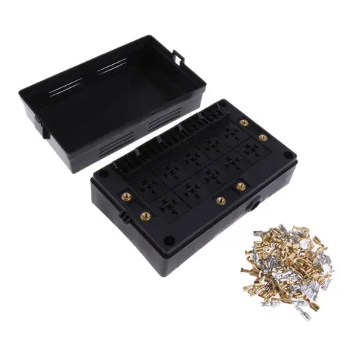 
12v 24v Auto Electronic Fuse Box withe relay 15 way circuit automotive Free combination fuse box holder relay fuse box 