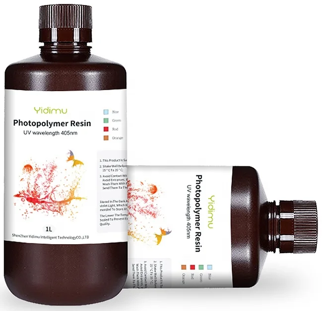 Yidimu 405nm UV Photopolymer Resin For LCD 3D Printer 1KG/1000ml for Dental