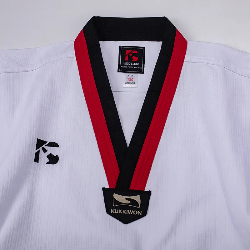  Hot sale in 2021 custom taekwondo uniform polyester wholesale Ribbed