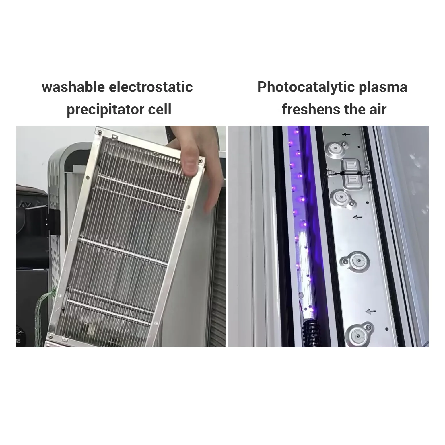 Home And Office Fan Purification wall mount electrostatic Filter air purifier