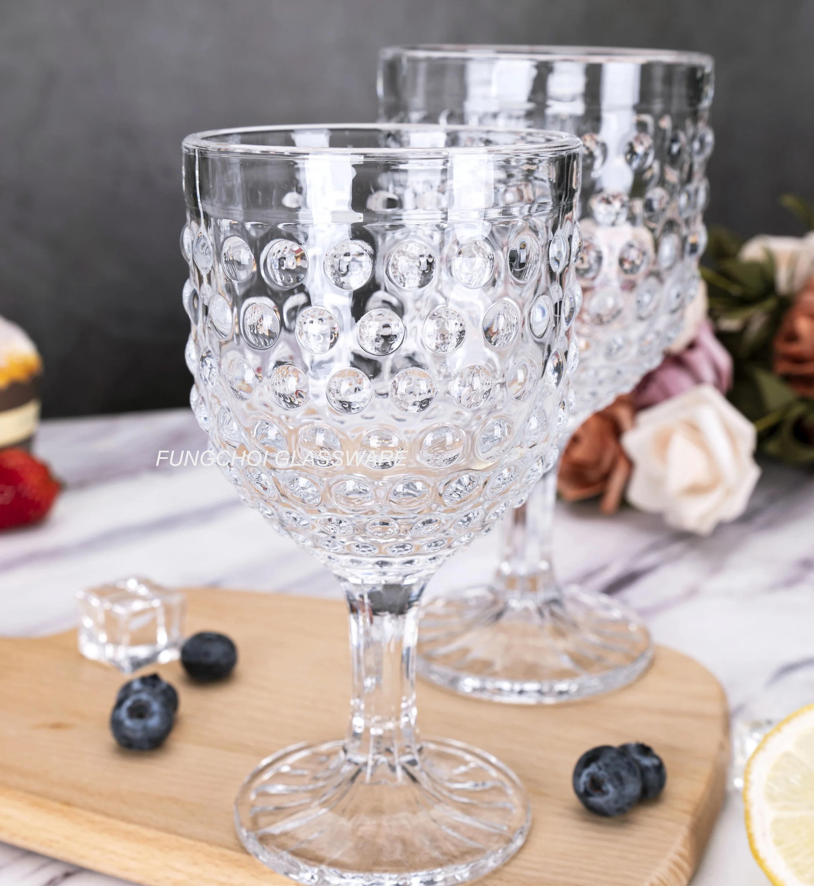 480ml wholesale juice glasses goblet wine glass cup crystal fresh fruit juice drinking cup