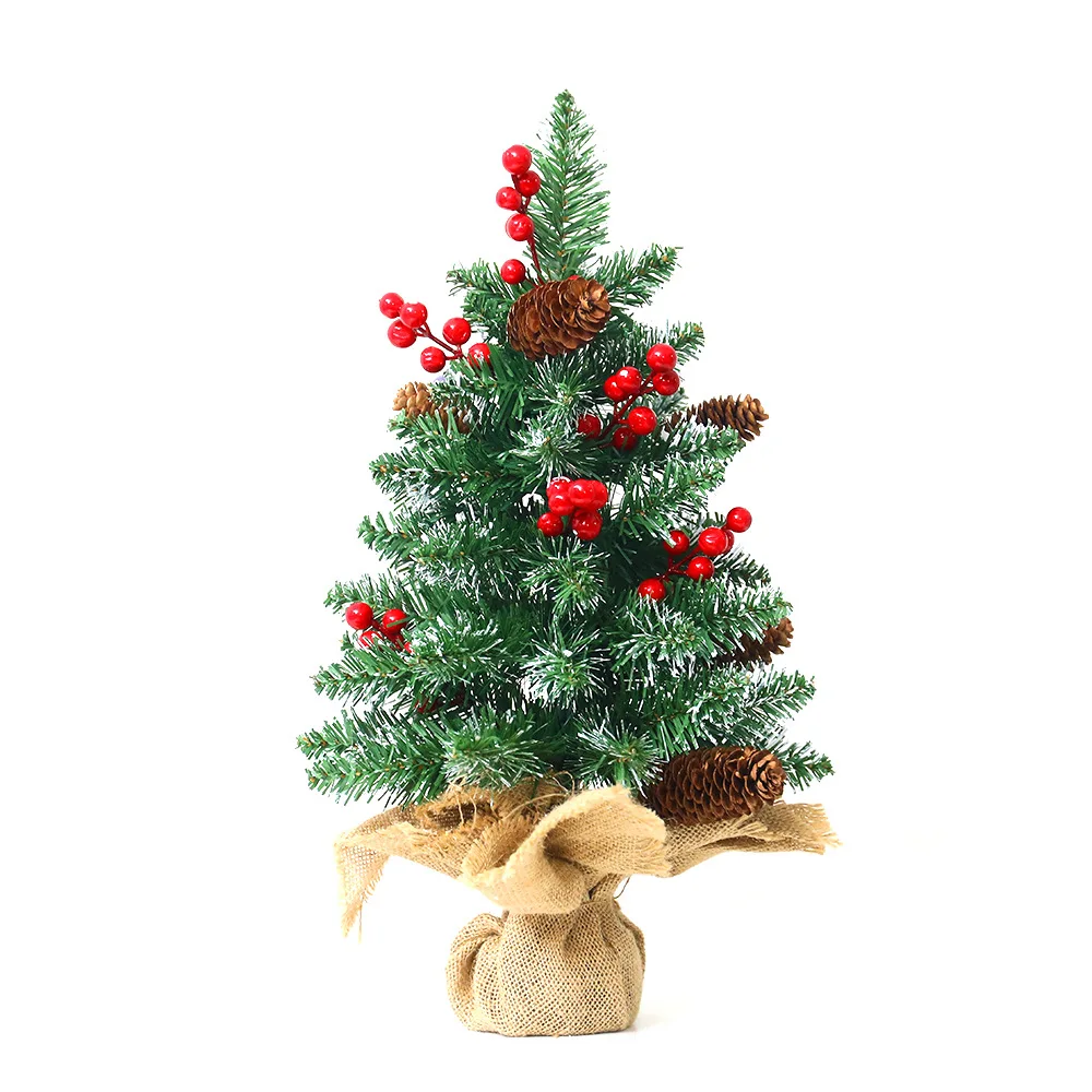 Mini Artificial Christmas Tree for Home Office Party Table Decor 45cm 60cm Festive Christmas Trees