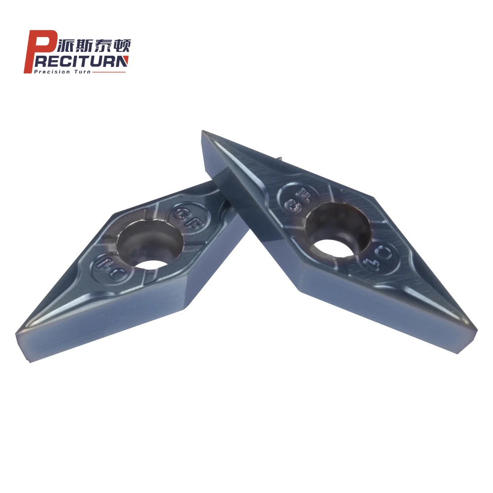 PRECITURN VBGT110302-CF Карбид/Cermet CNC вставка токарный инструмент PVD покрытие для внешней токарной обработки