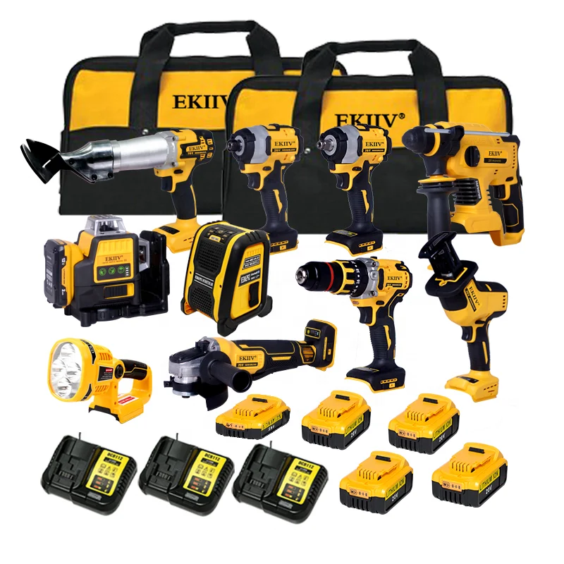 Factory Tool Box Cordless Hardware electrical power kit herramientas drill machine set other hand wrench Set tools kit tool sets