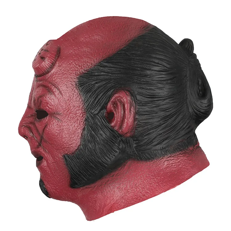 Halloween Latex Mask Headgear Hellboy Green Fish Monster Headgear Bar Dance Cosplay props