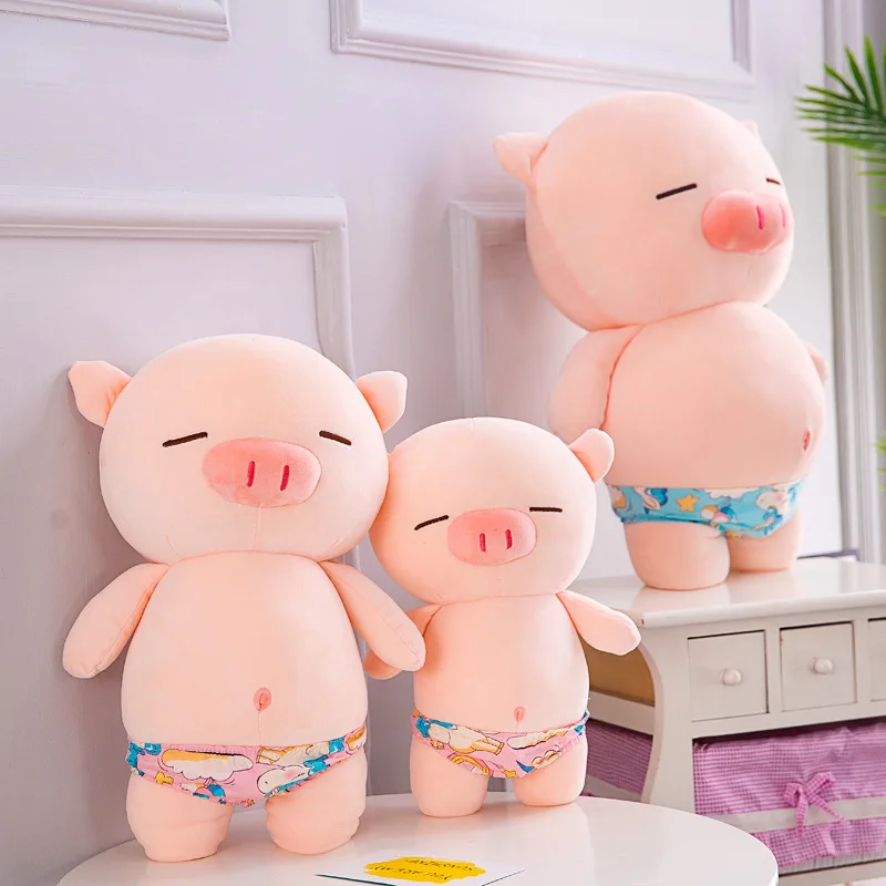 Hot Selling Beach Swimming Trunks Pig Doll High Quality Fashion Plush Toy Boy Girl Comfortable Gift Pig Plush Stuffed Animal