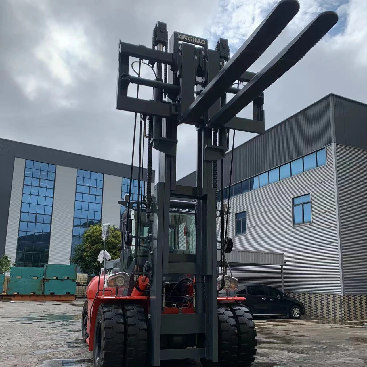 Xinghao 36000 lb EPA Euro 3 5 Montacargas Mauefacture Carretilla Elecadora Chariot  Price Fork Lift Truck Diesel Forklifts