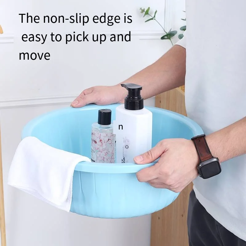China Manufacturer Price Simple Portable Shape Plastic Washroom Hand Washing Face Basin Bathroom