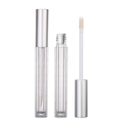 HUIHO Wholesale Personalized Transparent 6ml Clear Lip Gloss Container Cosmetic Packaging Acrylic Bottle Empty Lip Gloss Tubes