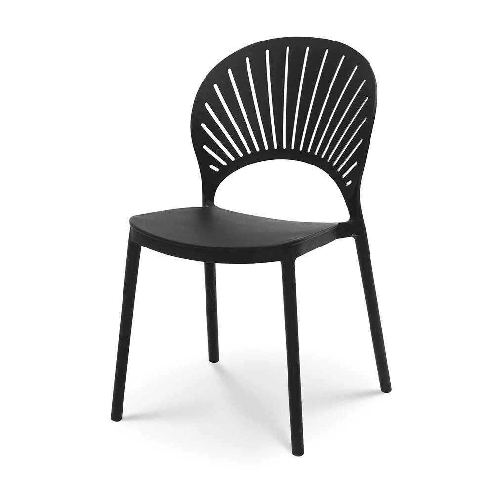 Wholesale simple plastic dining chair bulk outdoor plastic chairs