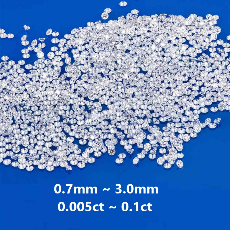 Lab Created VVS VS1 0.01CT 0.005CT 0.1CT HPHT CVD Synthetic IGI GIA Certified Lab Grown Diamond Price per Carat