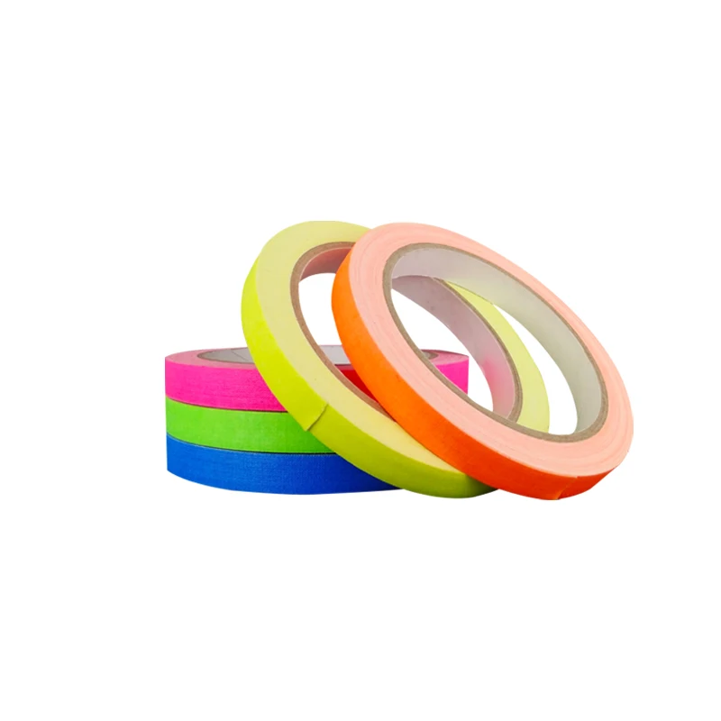 Hot Sale Neon Tape,Uv Blacklight Reactive glow tape,Fluorescent Neon Spike Fluorescent Tape For Blacklight Party