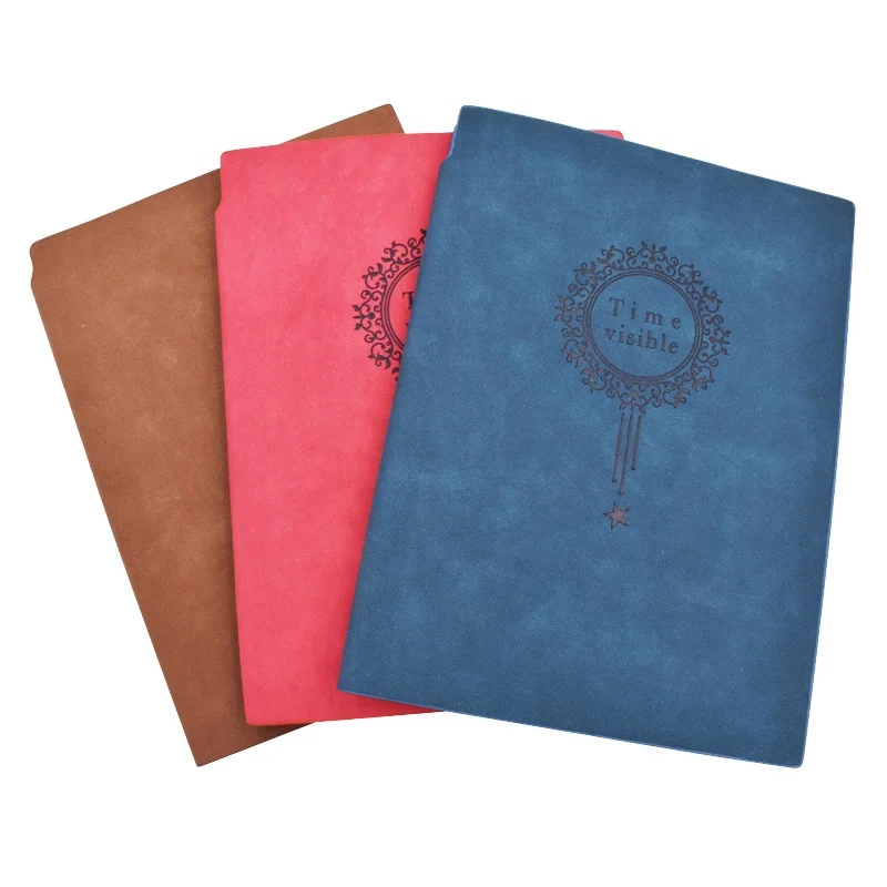 GIGO 2020 Custom Printing Leather Elastic Band Sewing Binding Journal Diary Hardcover Notebook Promotional Notebook Promotion