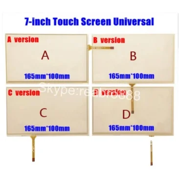 10pcs/lot New 7-inch 165mm*100mm Touchscreen for Car Navigation DVD 7 inch Touch Screen Digitizer Panel Universal