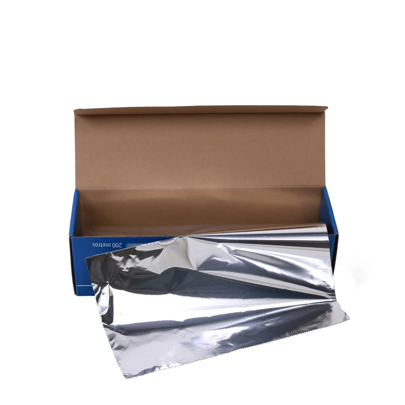 25 Microns Thick Heavy Duty Aluminum Foil 12 Inches by 500 Foot Long Roll for Food Service Industry