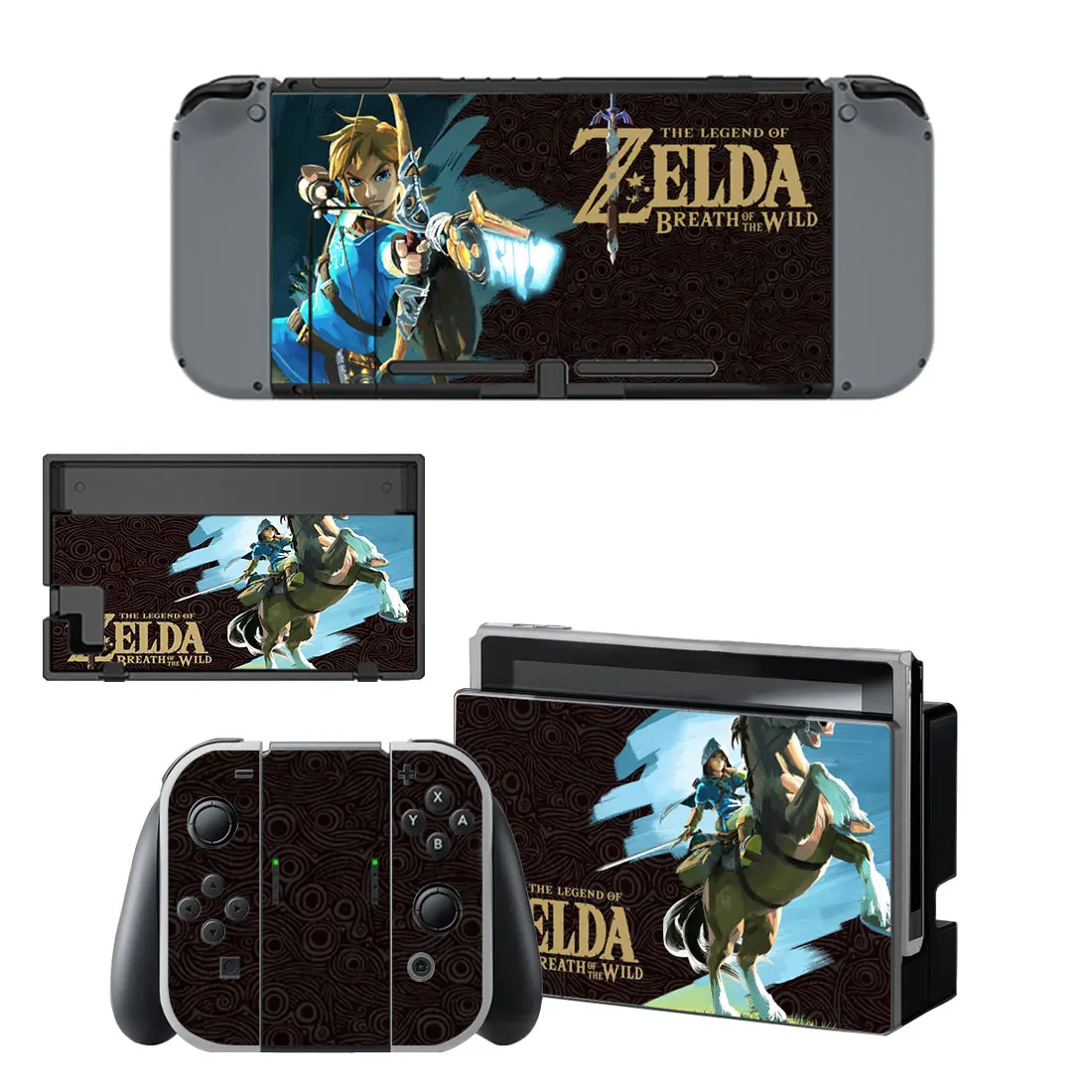 The Legend of Zelda Breath of the Wild Hyrule Warriors Age Of Calamity Skin Stickers For Nintendo Switch
