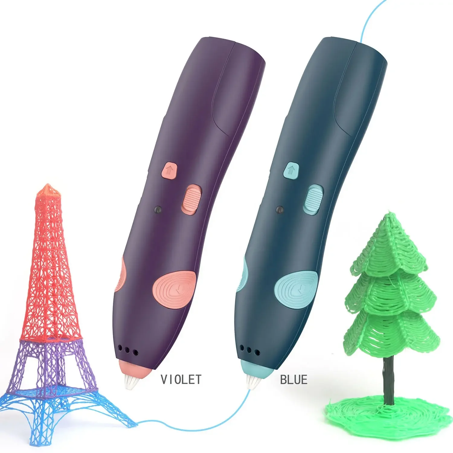 Education gift printer ABS PLA filament refills low temperature drawing printing 3d pen for kids  with LCD screen