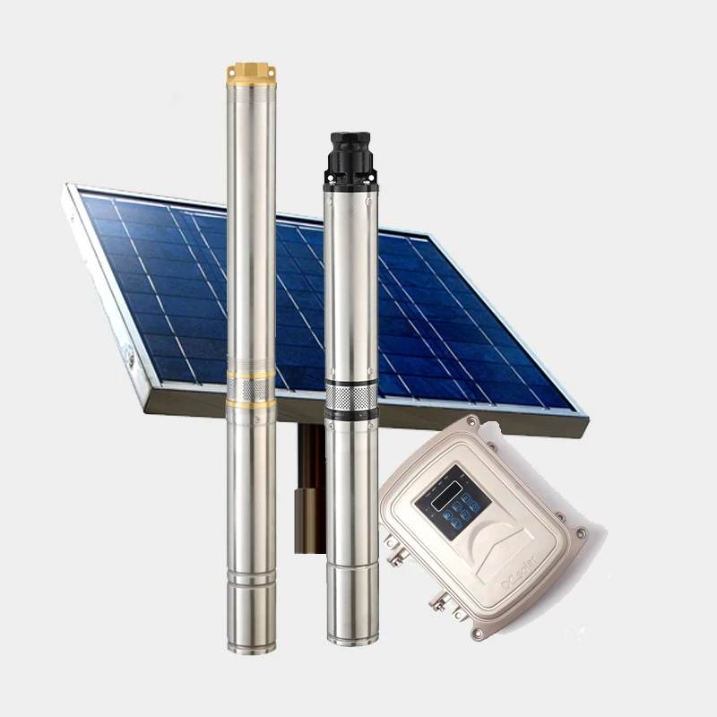
OEM/ODM High Quality 2 HP 1500W Bomba De Agua Automatic Solar Submersible Pump Solar Water Pump For Irrigation 