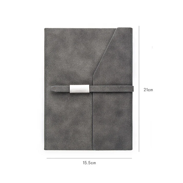 A5 tri fold gifts luxury leather cover corporate custom customizable hardcover diary notebook with pen holder