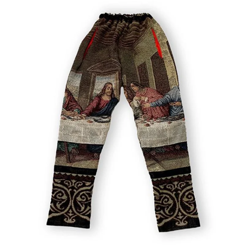 Good quality and price art Tapestry pants blanket sweater pants custom Tapestry carpet pants