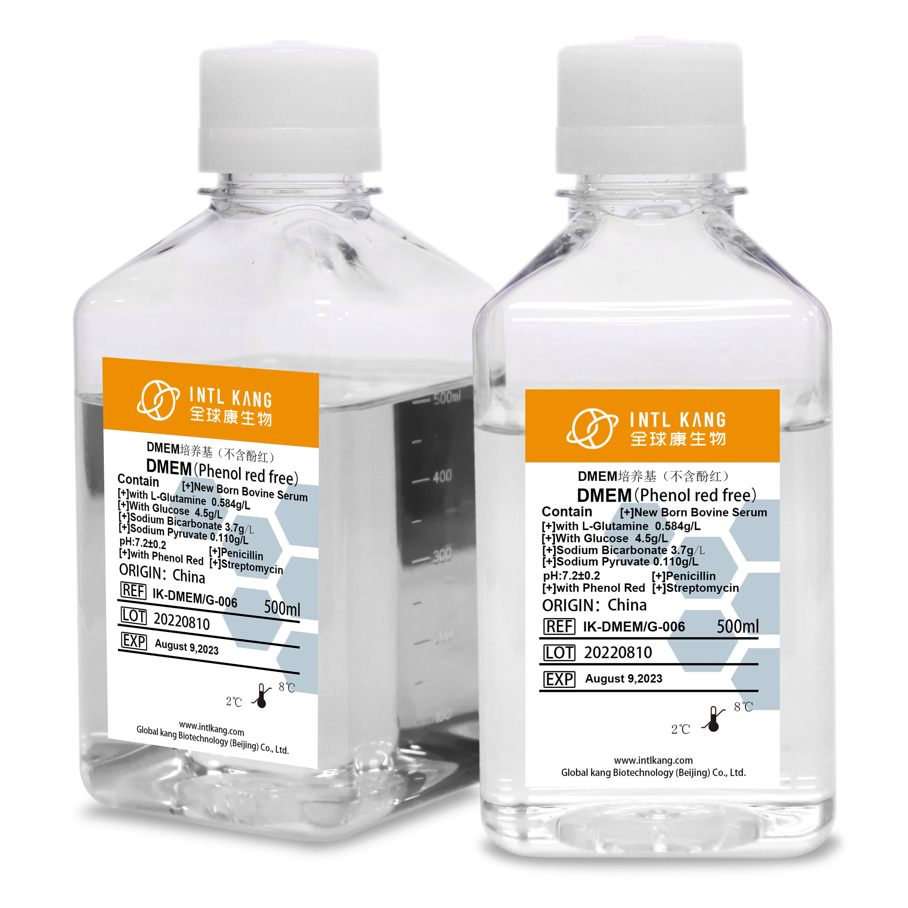 Индивидуальные 500 мл DMED Cell Culture Media OEM модифицированный Eagle средний с высоким уровнем глюкозы Dulbecco