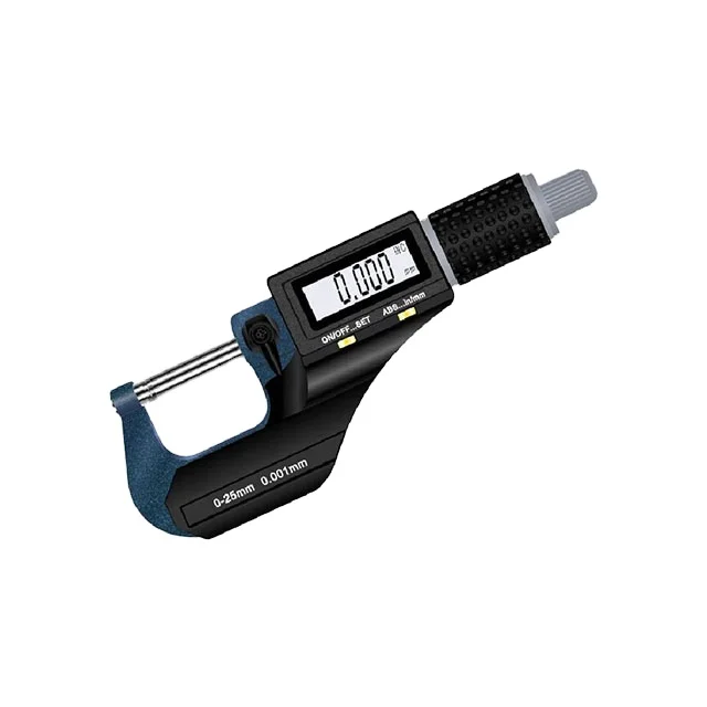0 - 100mm two keys digital outside micrometer with metric/inch switch