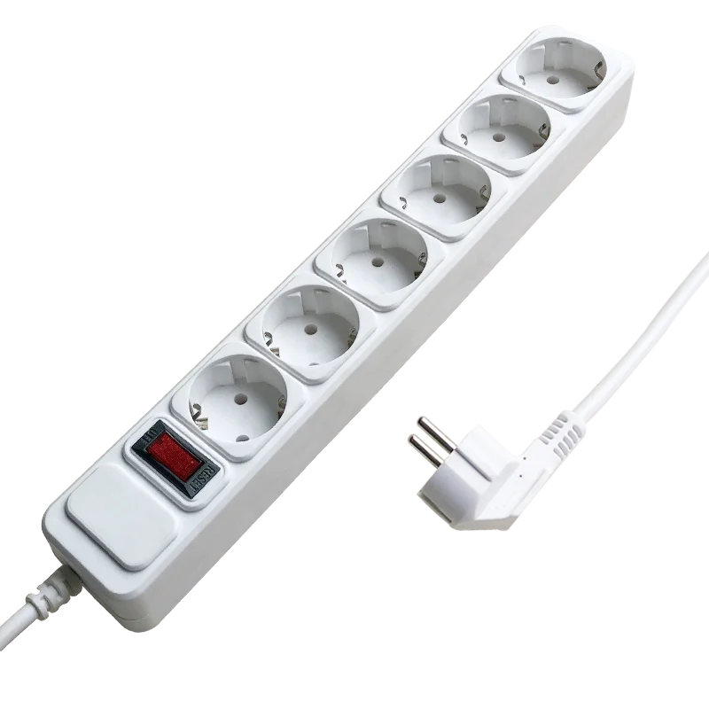 
230V~250V for Russia, Kazakhstan, Ukraine market hot sale European type electrical socket power strip surge protector 