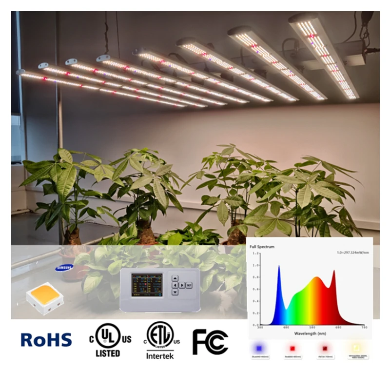 Raybow 2700k 4000k lm301h lm301b full spectrum mix switches quantum 8 bars strip 480w 400w 240w 4bars hsp led grow light