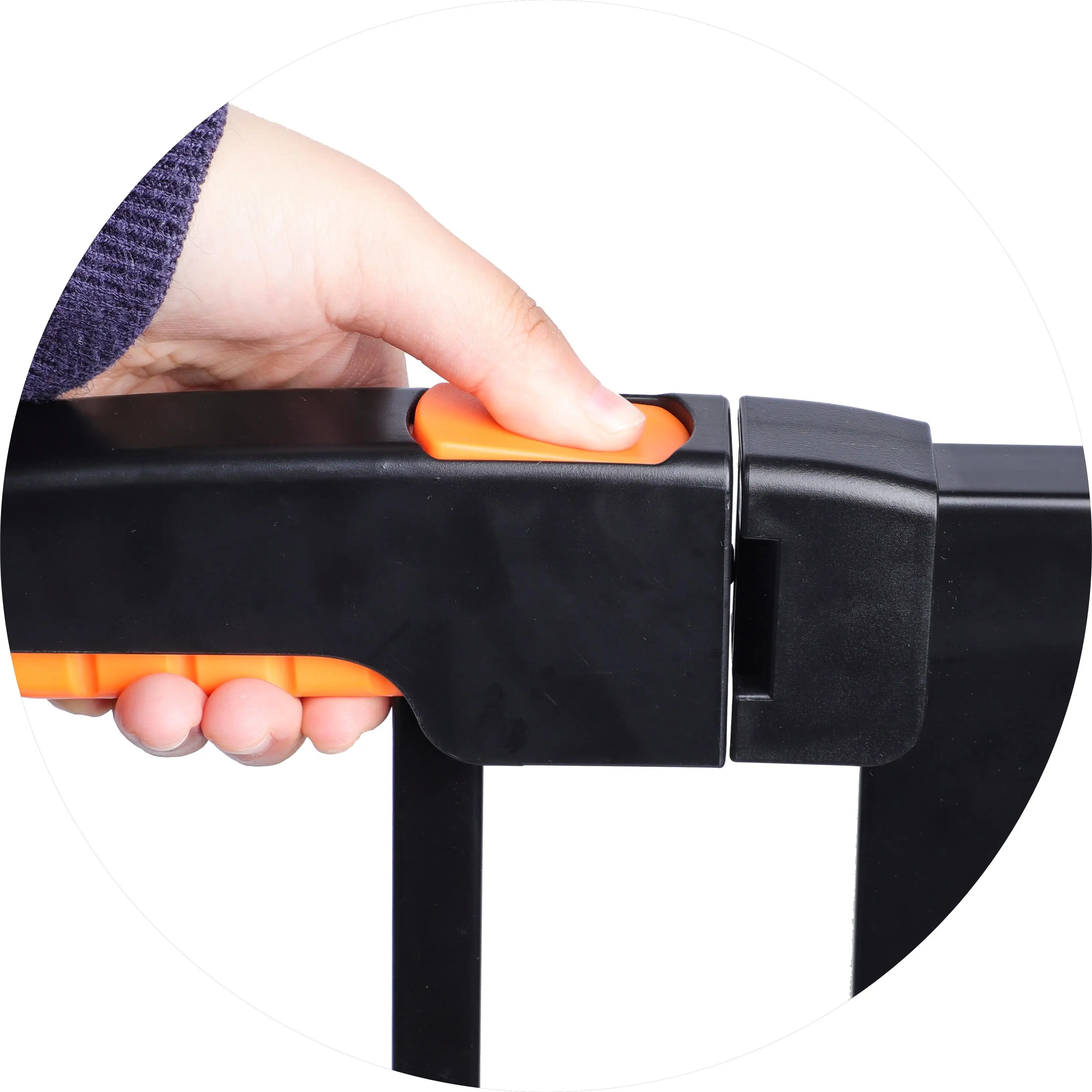 Child Safety Barrier Gate Pressure Mounted Metal Pet Fence for Kids and House Plastic Baby Gates with Stair Support