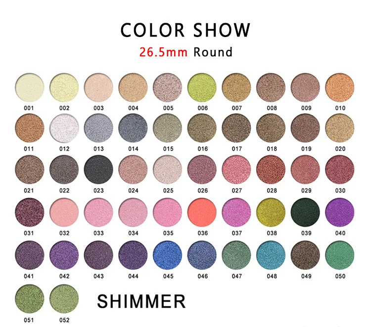 Private label vegan makeup eyeshadow DIY free combination colors cosmetics eye shadow palette