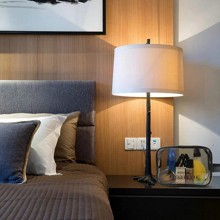 Custom logo waterproof toiletry bags transparent clear pvc pouch bag Organizer tote travel pvc cosmetic bag